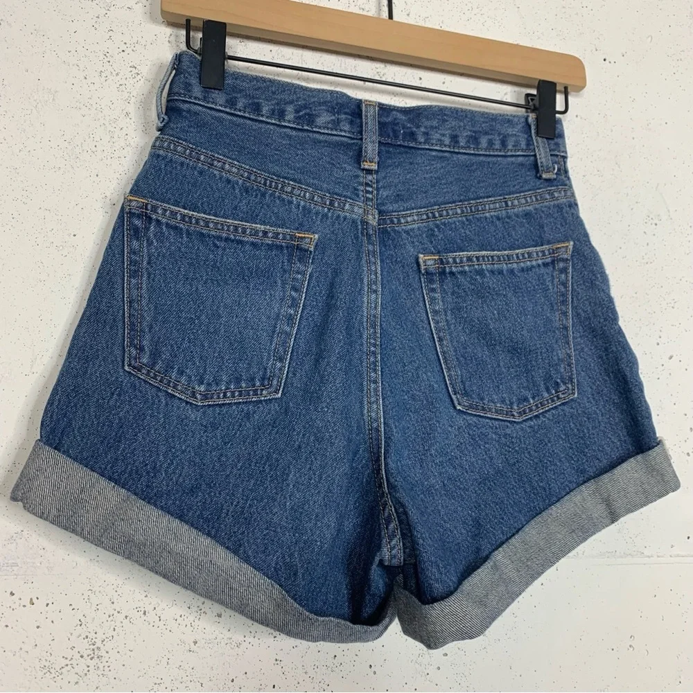 Moussy Rolled Cuff Denim Jean Shorts Size Small - Picture 4 of 8